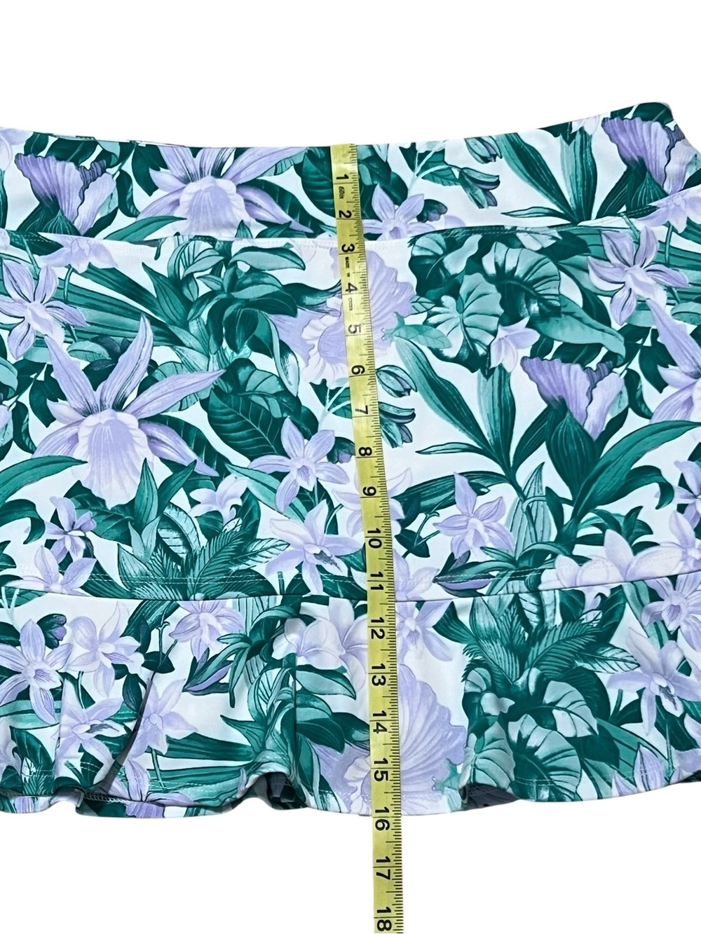 Tommy Bahama Golf Skort XL Ruffle Hem Tropical Tennis Pickleball Shorts Flora - Picture 7 of 9